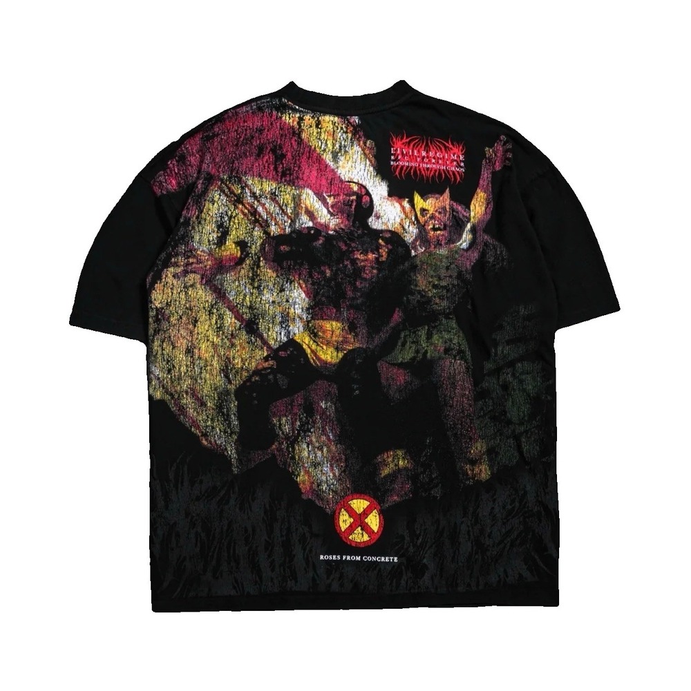 Civil Regime X-Men Eternal Mutants 199X Shirt Large Black Oversized NWT Presale